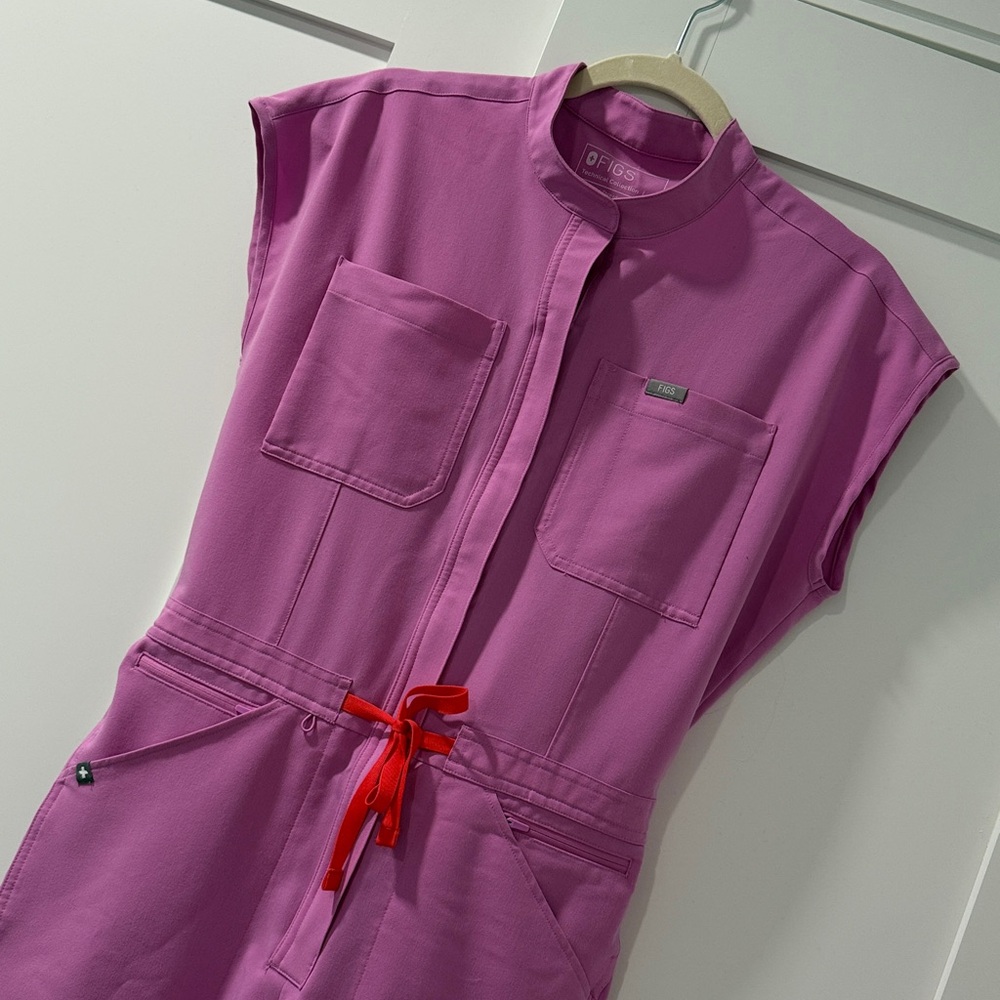 Figs Vibrant Pink Jumpsuit